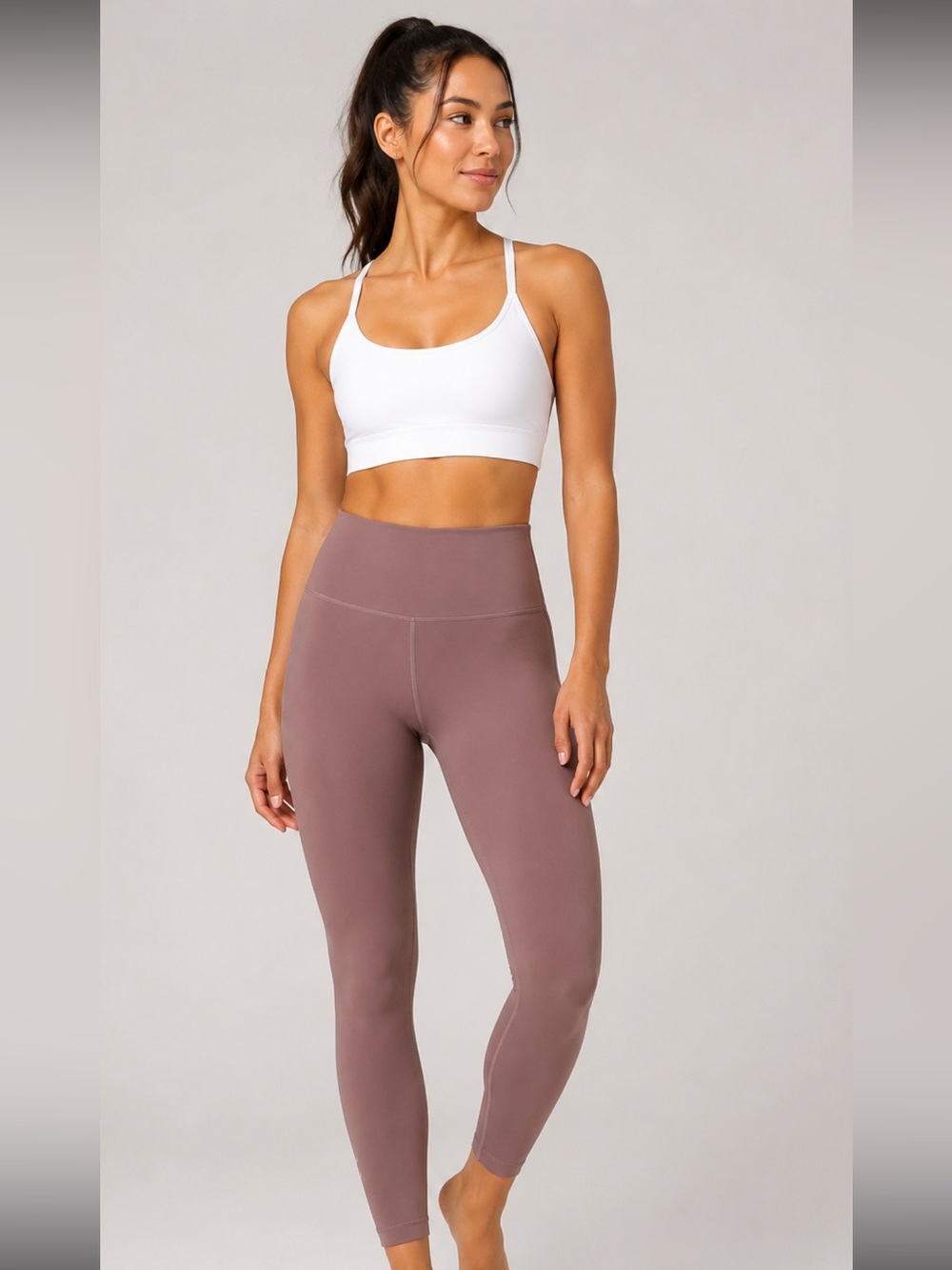 #854 Lululemon Wunder Train HR Tight 25” Twilight Rose Size 10